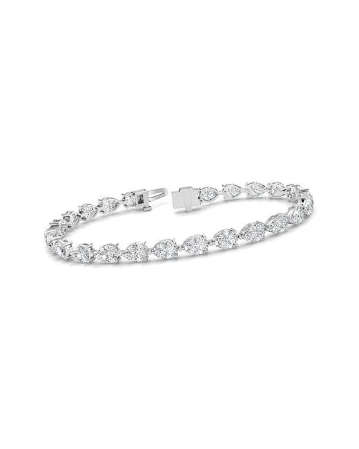Lab Grown Diamonds White 14K 9.75 Ct. Tw. Lab-Grown Diamond Tennis Bracelet