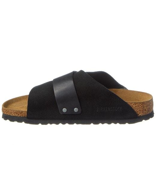 Birkenstock Black Kyoto Narrow Fit Suede Sandal