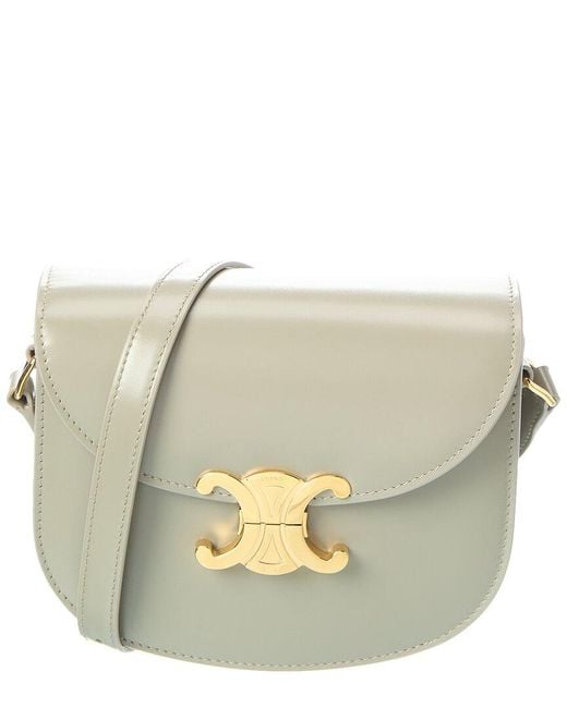 Céline Natural Clea Besace Leather Shoulder Bag