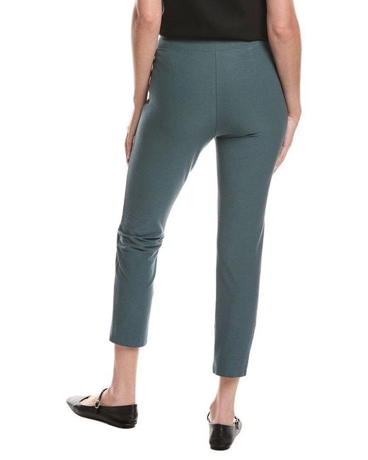 Eileen Fisher Blue Petite Slim Ankle Pant