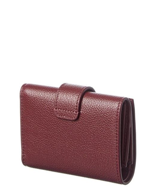 Céline Purple Nino Fine Strap Leather Fine Strap Wallet