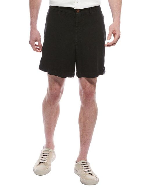 Brunello Cucinelli Black Linen Short for men