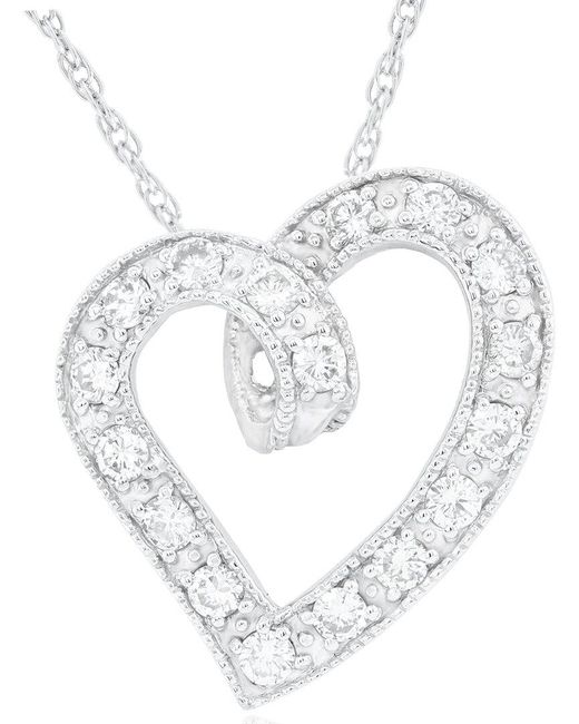Diana M Metallic Fine Jewelry 14k 1.15 Ct. Tw. Diamond Necklace