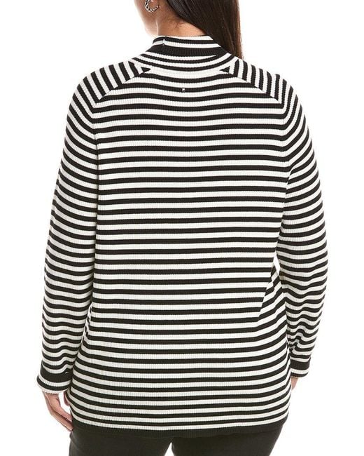 Marina Rinaldi Black Plus Enigma Wool Sweater