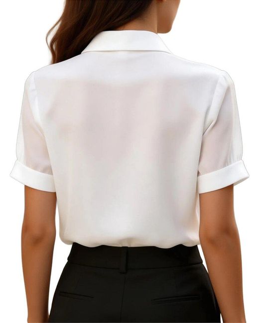 Tedora White Blouse