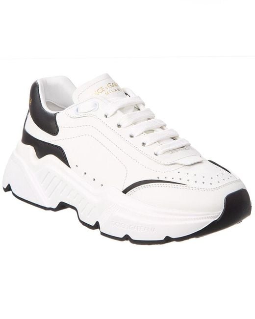 Dolce & Gabbana Daymaster Leather Sneaker in White | Lyst