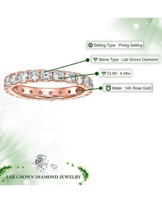 Amairah White 14K 4.00 Ct. Tw. Lab-Grown Diamond Ring