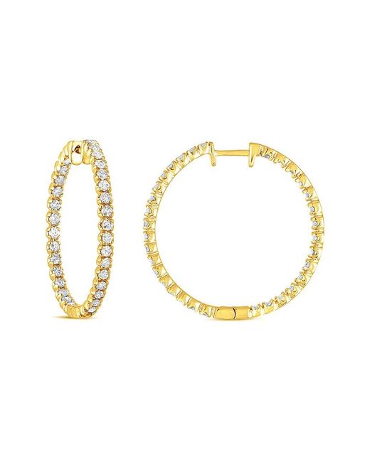 Amairah Metallic 2.00 Ct. Tw. Lab-Grown Diamond Hoop Earrings