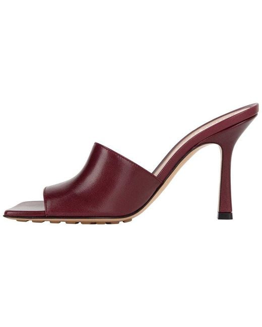 Bottega Veneta Red Lambskin Stretch Mule (Authentic Pre-Loved)