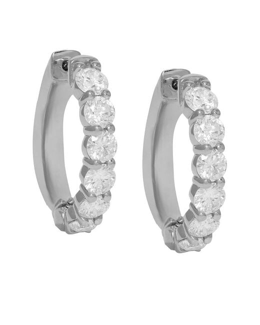 Diana M Multicolor Fine Jewelry 14k 1.00 Ct. Tw. Diamond Earrings