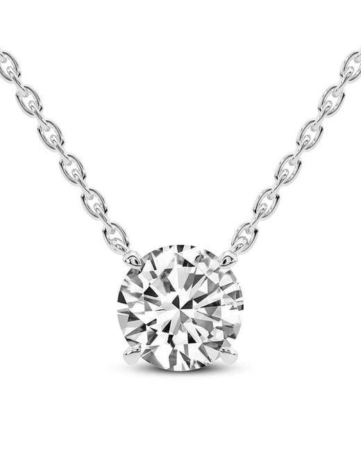 Lab Grown Diamonds Metallic 14K 8.00 Ct. Tw. Lab-Grown Diamond Necklace
