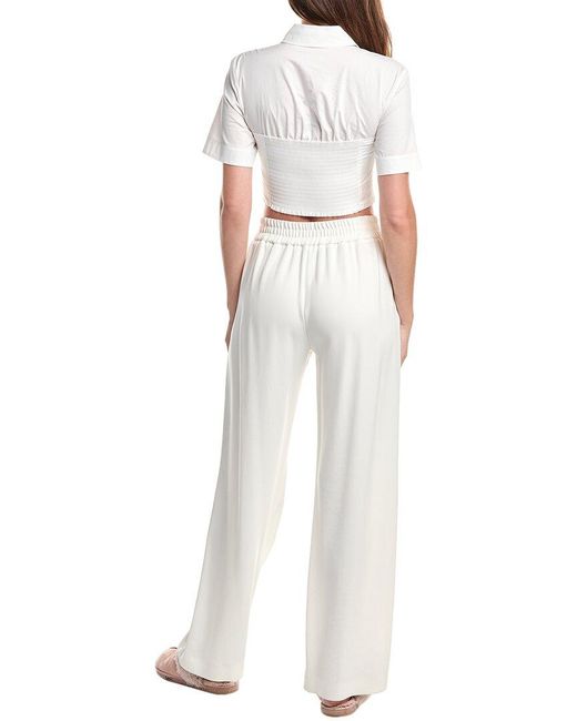Jonathan Simkhai White Granger Combo Shirt