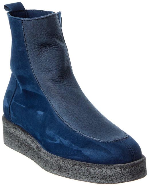 Arche Blue Combbi Leather Bootie