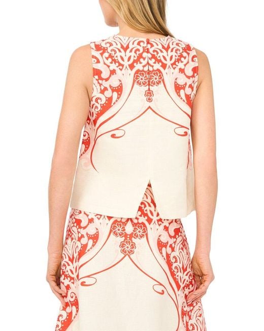 Ted Baker White Georgia Linen Top