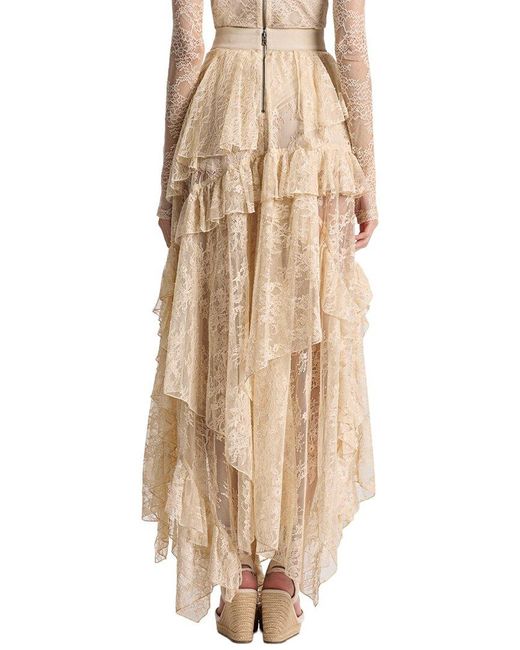 Alice + Olivia Natural Alice + Olivia Karys Asymmetrical Skirt
