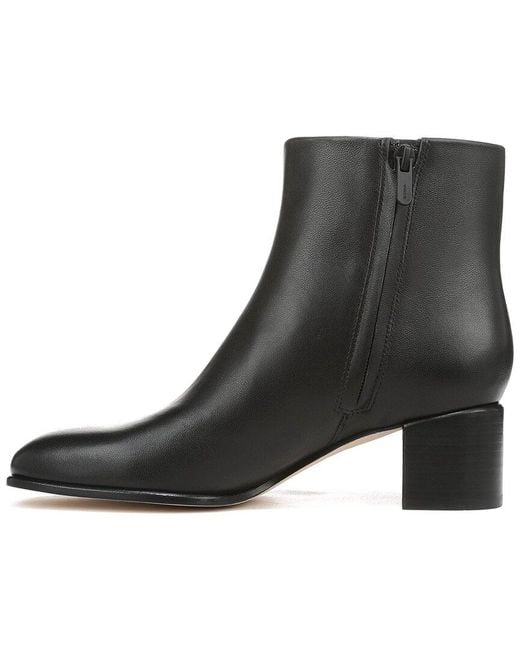 Vince Black Arabel Leather Short Boot