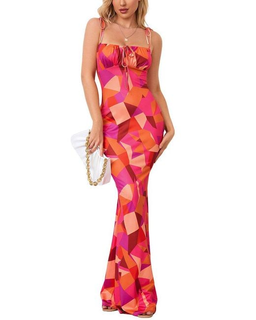 Amanda Royal Red Maxi Dress