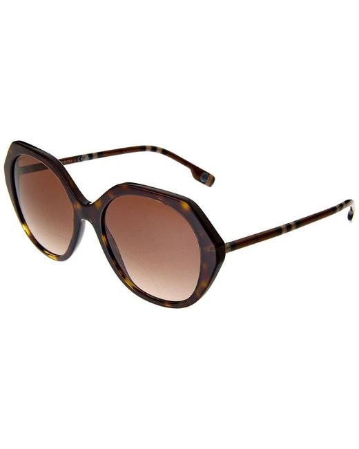 Burberry Brown Unisex Vanessa 55mm Sunglasses for men