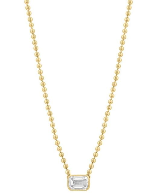 Effy Fine Jewelry Metallic 14k 0.70 Ct. Tw. Lab-grown Diamond Necklace