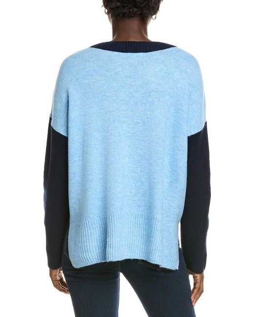 Vince Camuto Blue High-Low Sweater