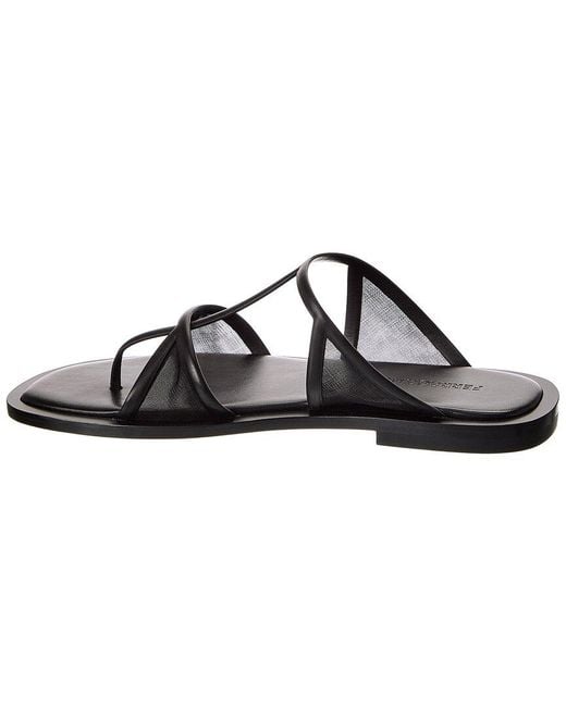 Ferragamo Black Gioventu Leather & Mesh Sandal for men