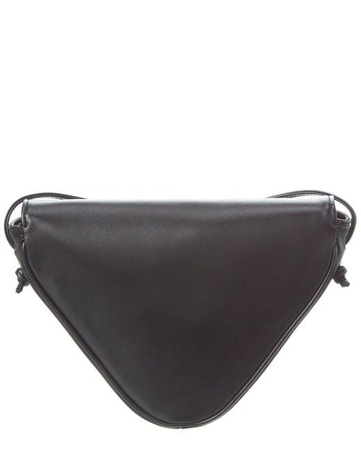 Céline Black Triangle Leather Shoulder Bag