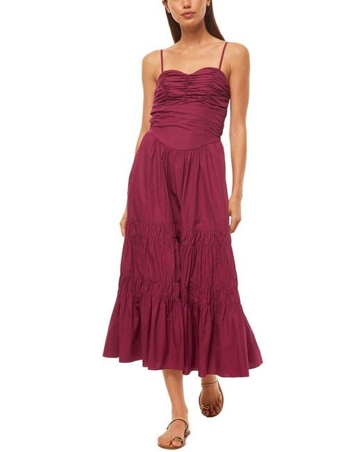 MISA Los Angles Red Rula Dress