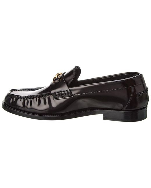Versace Black Medusa Leather Loafer