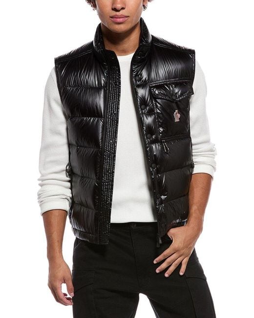 Moncler Black Down Vest for men