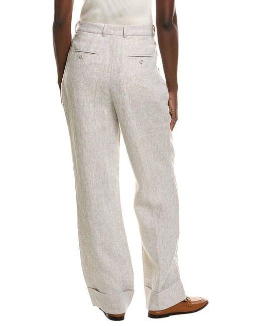 Officine Generale Gray Officine Generale Willow Linen Pant