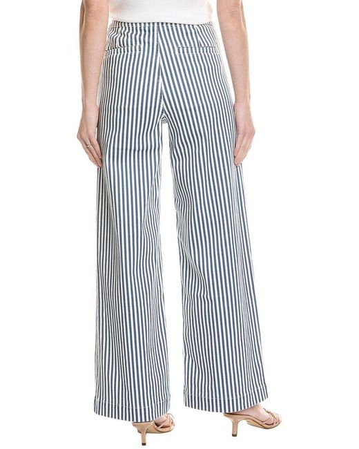 FRAME Blue Seaport Stripe Tailored Jean