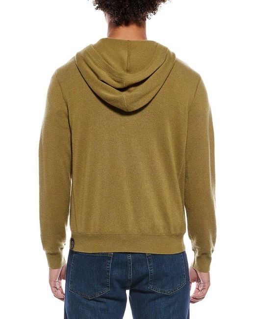 Todd Snyder Green Cashmere Hoodie for men