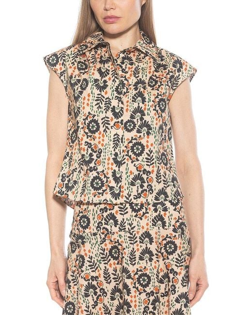 Alexia Admor Brown Juniper Shirt