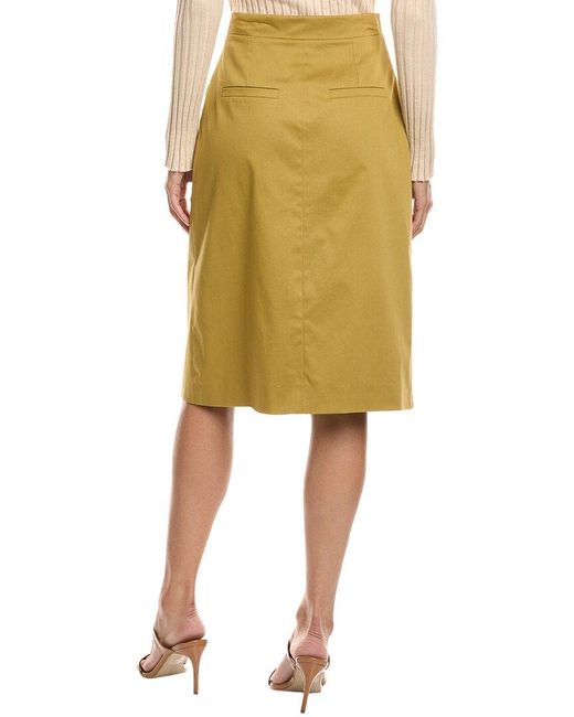 Ba&sh Yellow Bastien Wrap Skirt
