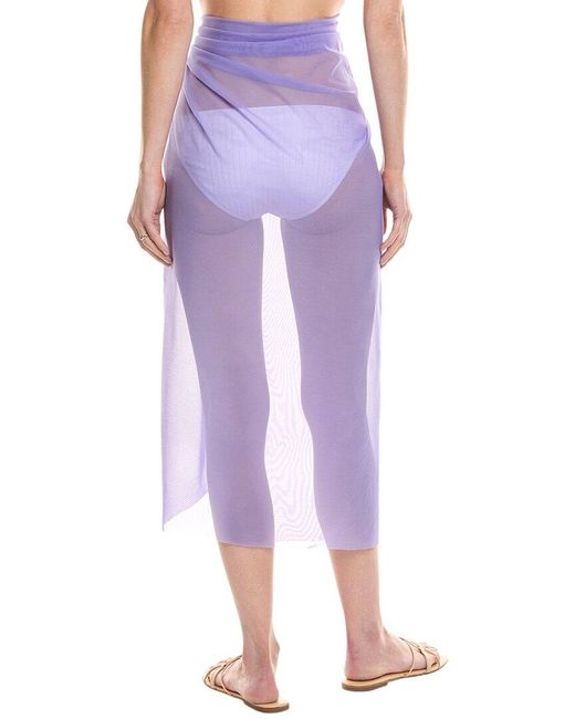 Norma Kamali Purple Ernie Scarf