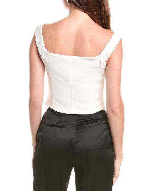 Jonathan Simkhai White Emri Off-The-Shoulder Top
