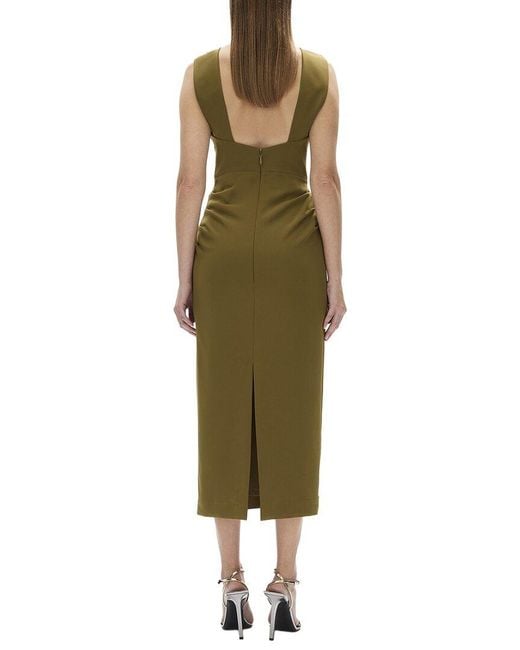 Rachel Gilbert Green Martina Column Dress