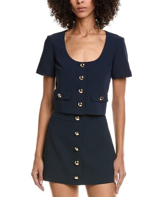 Amanda Uprichard Blue Benton Top