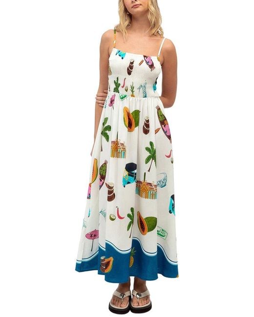 LOEY White Maxi Dress