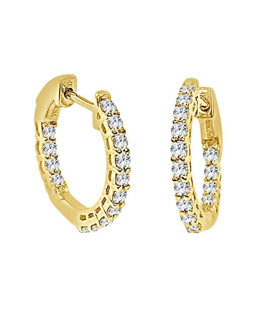 Sabrina Designs Metallic 14k 0.50 Ct. Tw. Diamond Hoops
