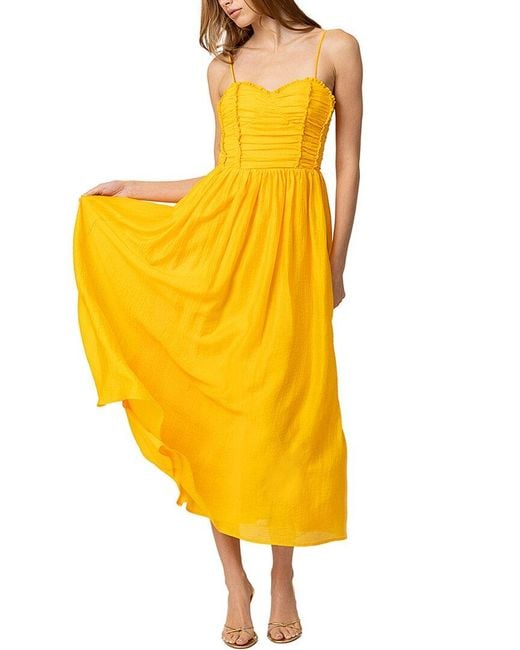 Line & Dot Yellow Celesta Maxi Dress