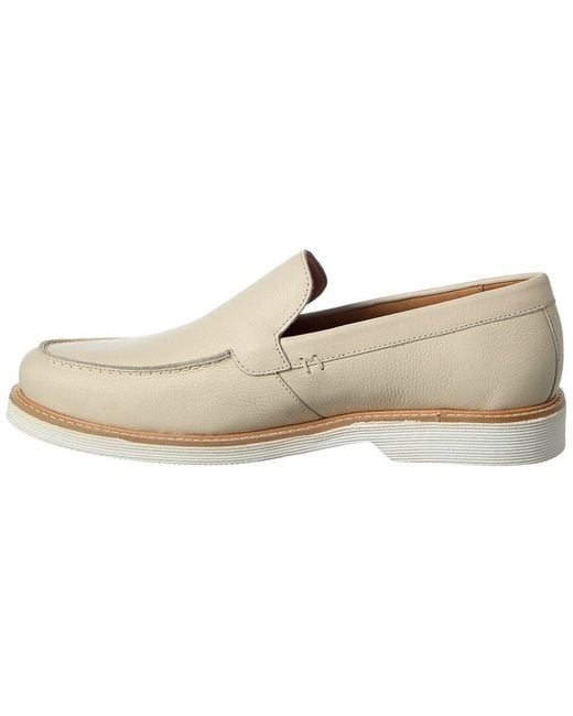 Donald J Pliner White Fifertc Leather Loafer for men
