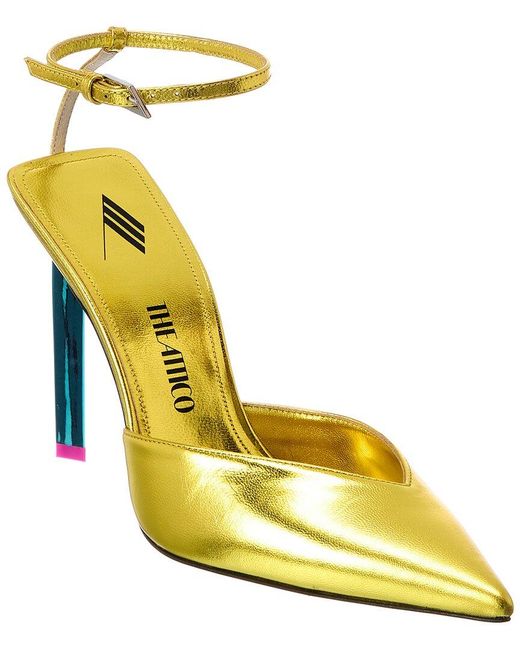 The Attico Yellow Perine Leather Pump