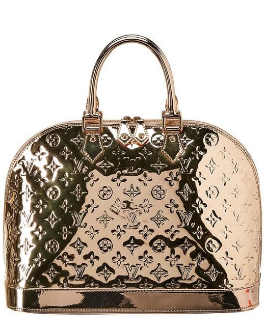Louis Vuitton Handbag Shoulder Bag Tote Miroir Patent Leather Blue
