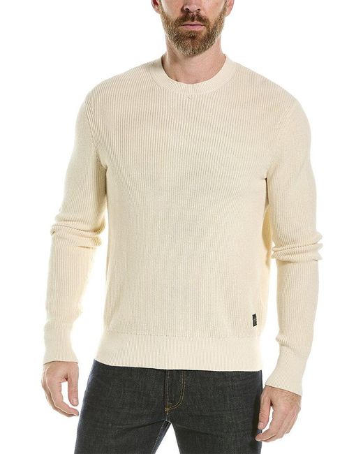 Rag & Bone Cotton Archetype Dexter Crewneck Sweater in White (Natural ...