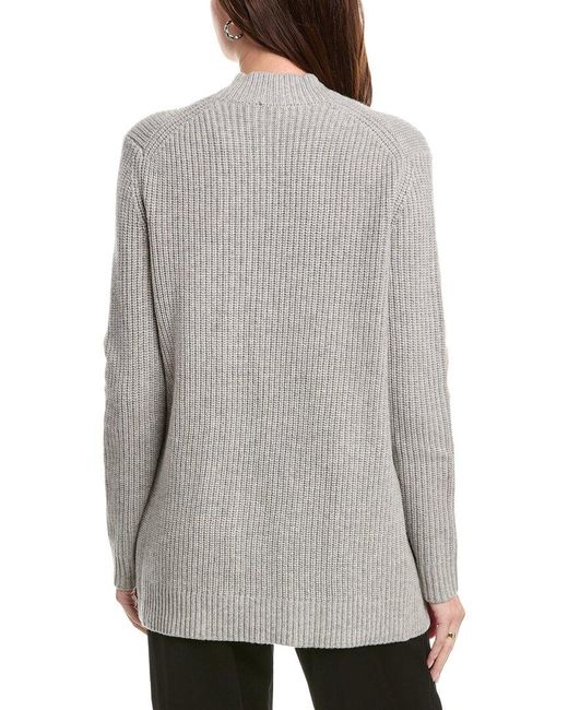 Michael Kors Gray Cashmere Shaker Cardigan