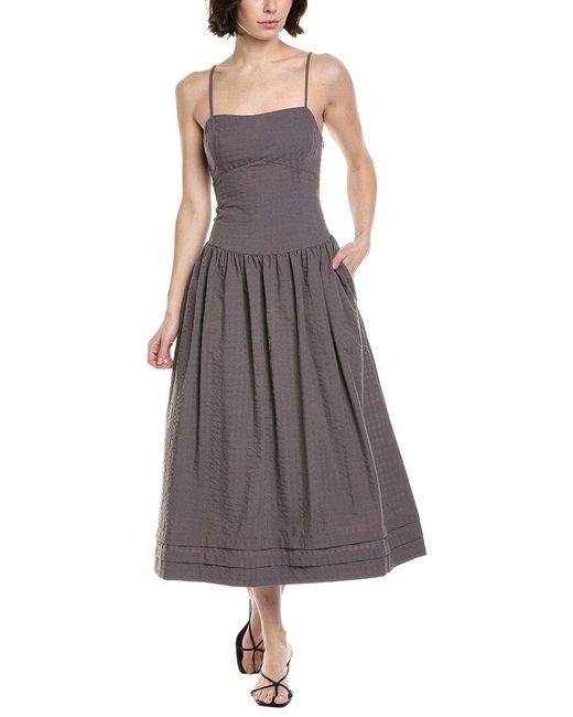 Rag & Bone Purple Pricilla Midi Dress