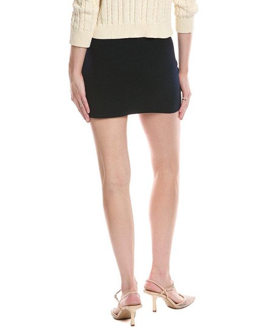 FRAME Black Frame The Cruise Wool Skirt