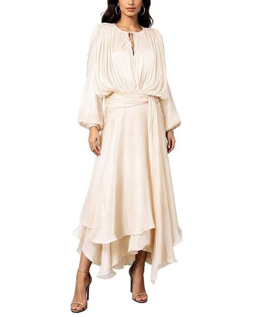 MIRA RICHI Natural Maxi Dress