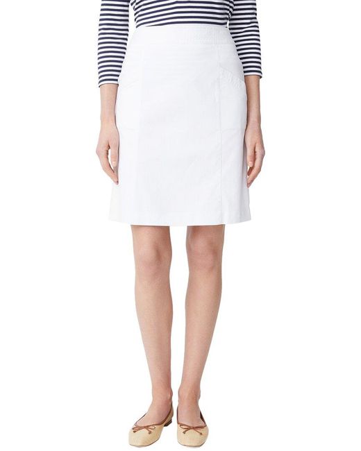 J.McLaughlin White Ulla Skirt